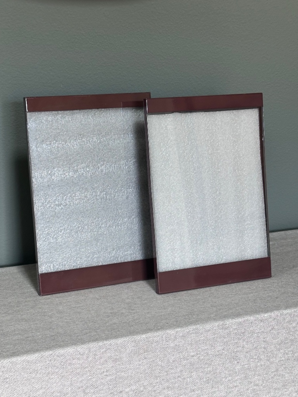 West Elm Glossy Enamel Metal 10x8 Picture Frames: Set of 2